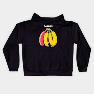 Bananas Paradox: It's Bananas, Just Bananas! on a Dark Background Kids Hoodie